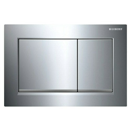 Geberit Betätigungsplatte Omega 30 Chrom Hochglanz, 2-Mengen-Spülung