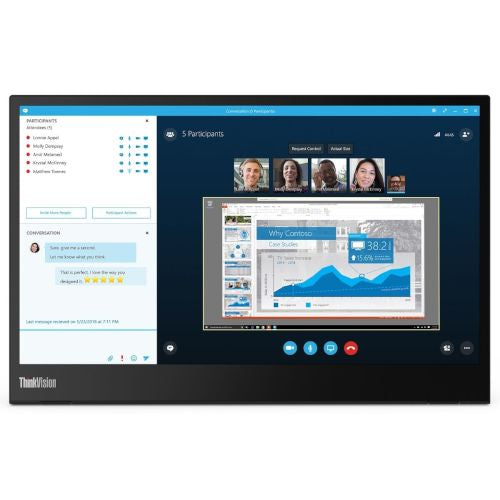 LENOVO ThinkVision 14" M14 USB-C Display FullHD IPS