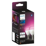 Philips Hue LED-Lampe White & Color Ambiance Tropfen E14, 470 lm, 5,1 W, RGBW, 2 Stk.