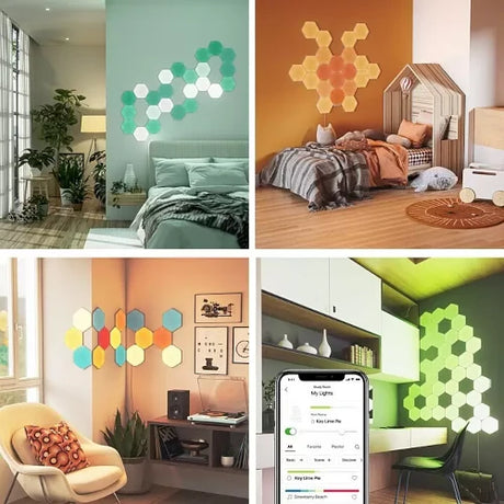 Nanoleaf Starterkit Shapes Hexagon 9 Panels 9 Stk., Weiß, RGBW