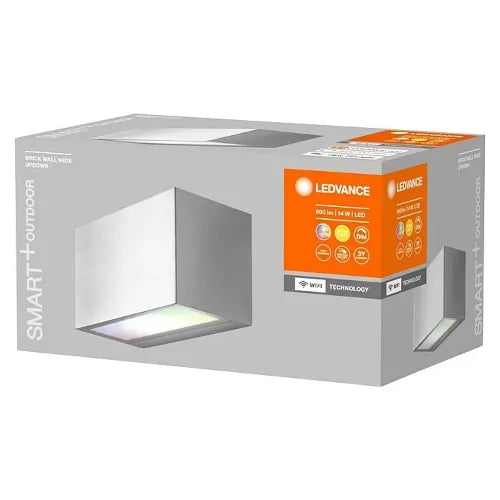 Ledvance Smart+ WiFi LED-Außenleuchte Brickwide Farbe Gehäuse: Silber, IP44