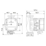 Grundfos Umwälzpumpe Alpha 1 L Leistungsaufnahme: 4 W - 25 W