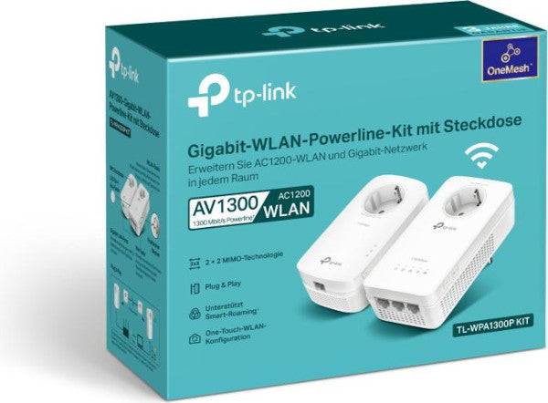 TP-Link TL-WPA1300P Gigabit WLAN Powerline-Kit