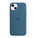 Original Apple iPhone 13 Silikon Case mit MagSafe - Blue Jay (Eisblau)