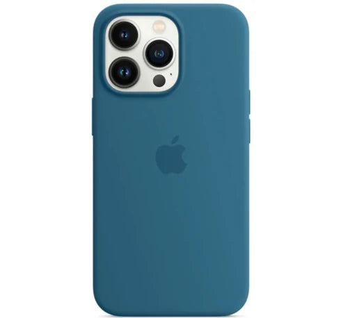 Original Apple iPhone 13 Pro Silikon Case mit MagSafe - Blue Jay (Eisblau)