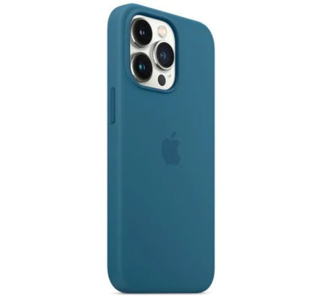 Original Apple iPhone 13 Pro Silikon Case mit MagSafe - Blue Jay (Eisblau)