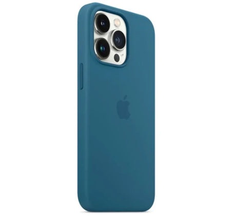 Original Apple iPhone 13 Pro Max Silikon Case mit MagSafe - Jay Blue (Eisblau)