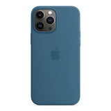 Original Apple iPhone 13 Pro Max Silikon Case mit MagSafe - Jay Blue (Eisblau)