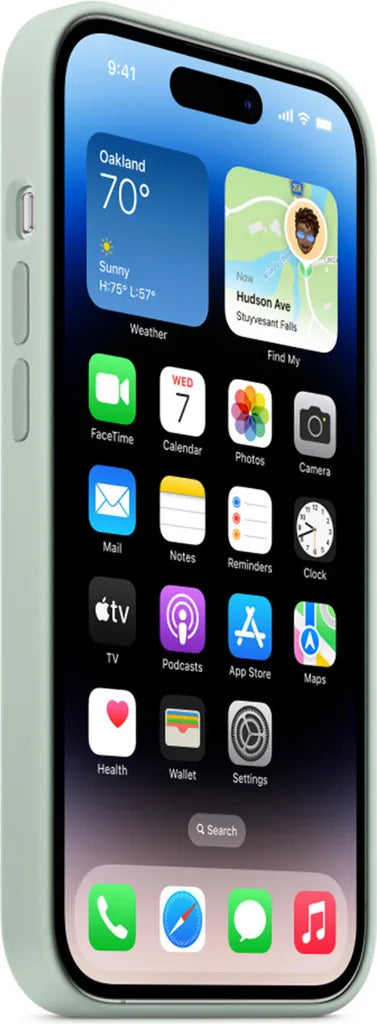 Apple iPhone 14 Pro Agavegrün MagSafe Silikon Hülle