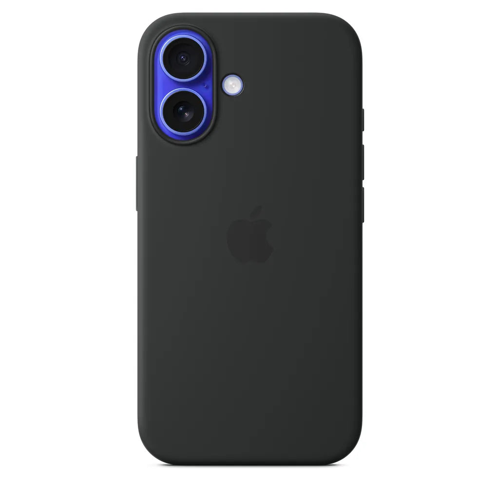 Apple iPhone 16 Schwarz MagSafe Silikon Hülle