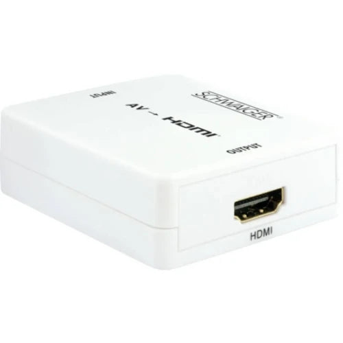 SCHWAIGER -HDMRCA01 513- AV-HDMI-Konverter, Weiß