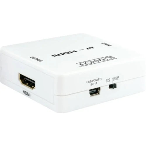 SCHWAIGER -HDMRCA01 513- AV-HDMI-Konverter, Weiß