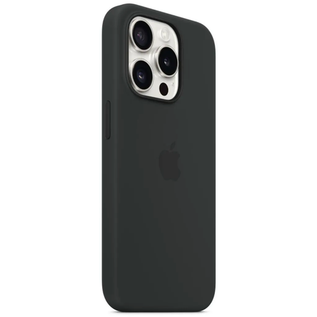 Original Apple iPhone 15 Pro Silikon Case mit MagSafe - Schwarz