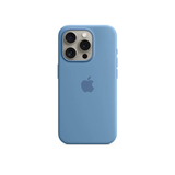 Original Apple iPhone 15 Pro Silikon Case mit MagSafe - Winterblau