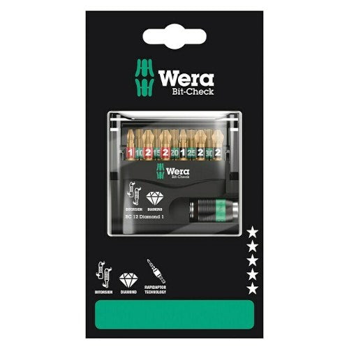 Wera Bit-Set Bit-Check 12 Diamond 1 SB