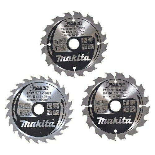 Makita Sägeblatt-Set B-33897 3-teilig