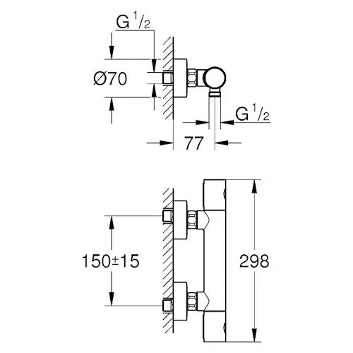 Grohe Brausethermostat Precision Get