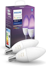 Philips Hue White & Color Ambiance E14 LED Lampe 2-er Pack 470Lm