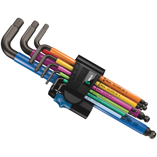 Wera Winkelschlüssel-Set 950/9 Hex-Plus Multicolour HF 1